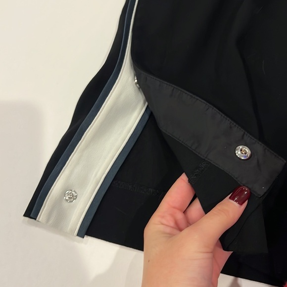 Aritzia Babaton Black with Green Strip Track Pants Size XXS - Picture 10 of 10